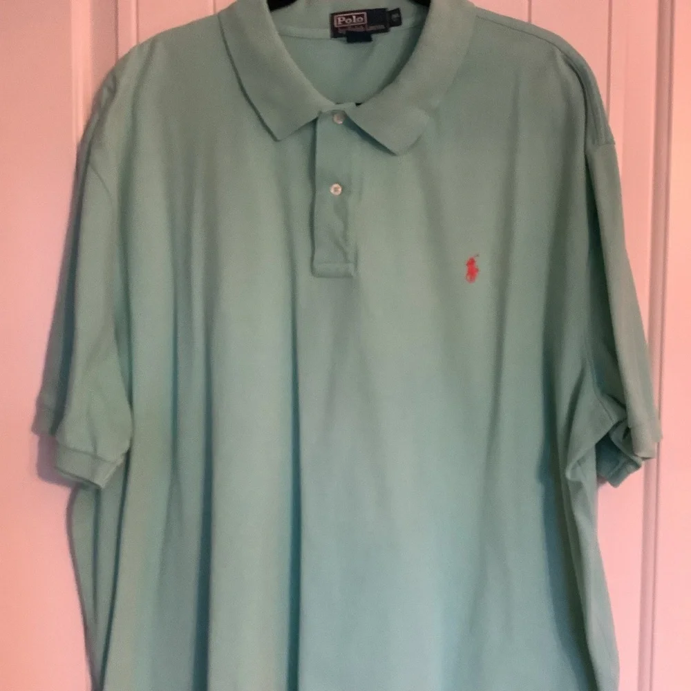 Polo by Ralph Lauren Men's Light Aqua Green‎ Polo Shirt